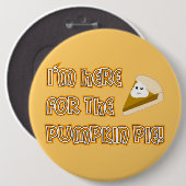 Pumpkin Pie Ronde Button 6,0 Cm (Voorkant /achterkant)