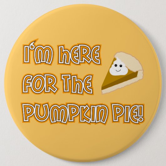 Pumpkin Pie Ronde Button 6,0 Cm (Voorkant)