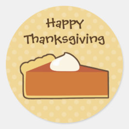 Pumpkin Pie Ronde Sticker