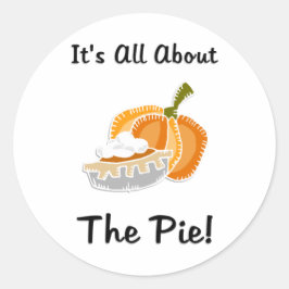 Pumpkin Pie Ronde Sticker