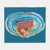 Pumpkin Pie Slice Fleece Deken (Voorkant (Horizontaal))