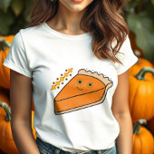 Pumpkin Pie Slice met zonnebloem ogen Tri-Blend Shirt