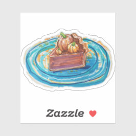 Pumpkin Pie Slice Sticker