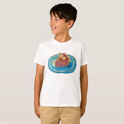 Pumpkin Pie Slice T-shirt (Voorkant volledig)