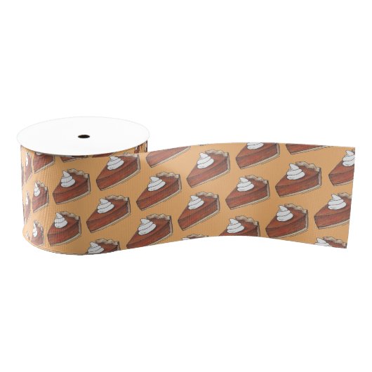 Pumpkin Pie Slice Thanksgiving Dessert Bakkerij Vo Grosgrain Lint (Spoel)