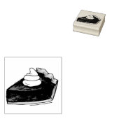 Pumpkin Pie Slice Thanksgiving Dinner Herfst Desse Rubberstempel (Gestempeld)