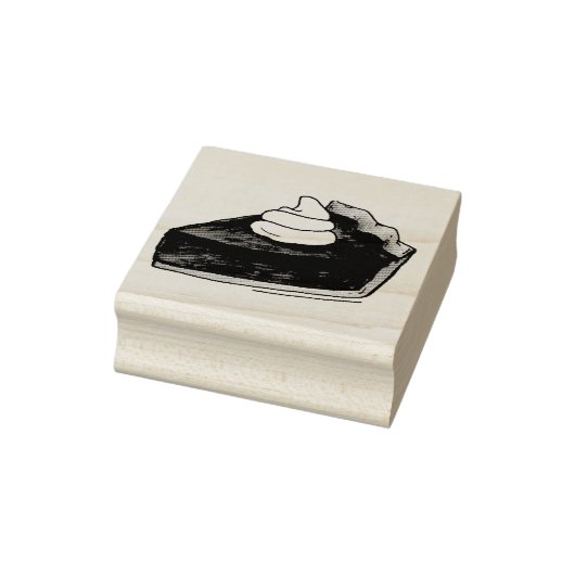 Pumpkin Pie Slice Thanksgiving Dinner Herfst Desse Rubberstempel (Stempel)
