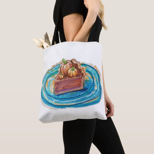 Pumpkin Pie Slice Tote Bag (Dichtbij)