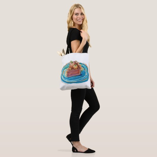 Pumpkin Pie Slice Tote Bag (Op model)