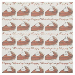 Pumpkin Pie Slices Happy Thanksgiving Food Dessert Stof