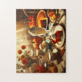 Pumpkin Pie Spice Creamy Tabletop Fall Decor Legpuzzel (Verticaal)