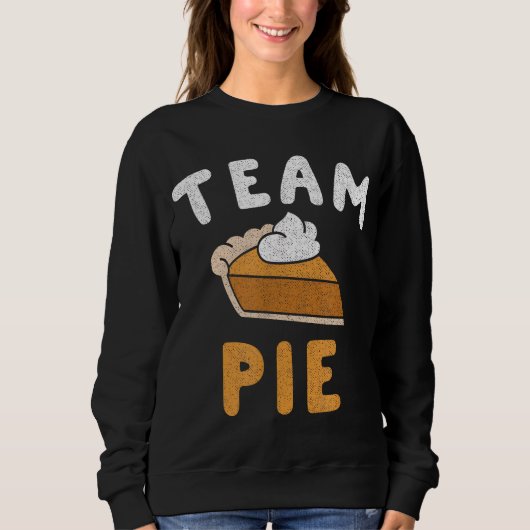 Pumpkin Pie Team Pie Day Thanksgiving Squad Group Trui (Voorkant)