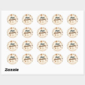 Pumpkin Pie Thanksgiving Classic Ronde Sticker (Vel)