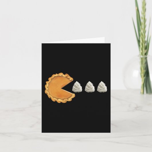 Pumpkin Pie Thanksgiving Day Fun Kaart (Voorkant)