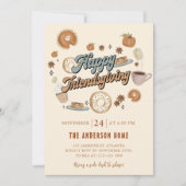 Pumpkin Pie Thanksgiving Diner Friendsgiving Kaart (Voorkant)