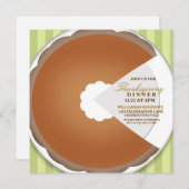 Pumpkin Pie Thanksgiving - Inbeluitnodiging Kaart (Voorkant / Achterkant)