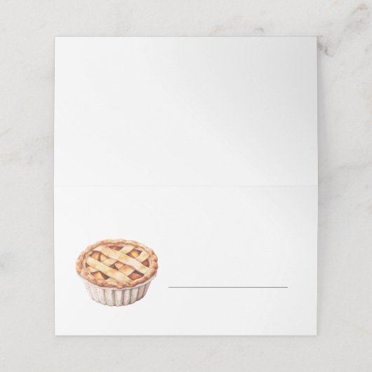 Pumpkin Pie Thanksgiving Vul in Plaatskaartje (Buitenkant ongevouwen)