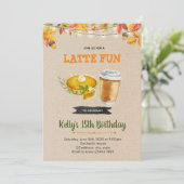 Pumpkin pie-uitnodiging kaart (Staand voorkant)