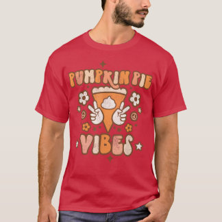 Pumpkin Pie Vibes Womens Girls Pumpkin Season Herf T-shirt