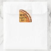 Pumpkin Pie Vierkante Sticker (Tas)