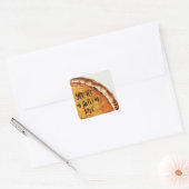 Pumpkin Pie Vierkante Sticker (Envelop)