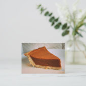 Pumpkin Pie Visitekaartjes (Staand voorkant)