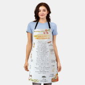 Pumpkin Pie Waterverf Recipe Heirloom Apron Schort (Gedragen)