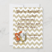 Pumpkin Pie/White en Gold Reptilian Bird Joint Kaart (Voorkant)