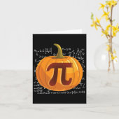 Pumpkin Pie Wiskunde Fun Halloween Thanksgiving Pi Kaart (Gele Bloem)