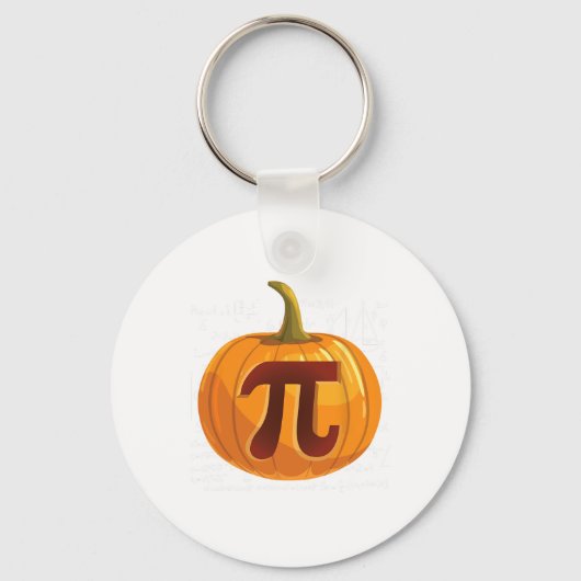 Pumpkin Pie Wiskunde Fun Halloween Thanksgiving Pi Sleutelhanger (Voorkant)