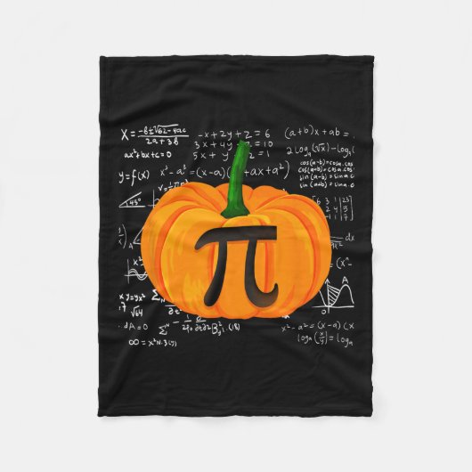 Pumpkin Pie Wiskunde Funny Halloween Thanksgiving  Fleece Deken (Voorkant)