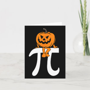 Pumpkin Pie Wiskunde Funny Halloween Thanksgiving Kaart
