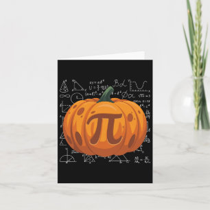 Pumpkin Pie Wiskunde Funny Halloween Thanksgiving  Kaart