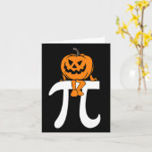 Pumpkin Pie Wiskunde Funny Halloween Thanksgiving Kaart (Gele Bloem)