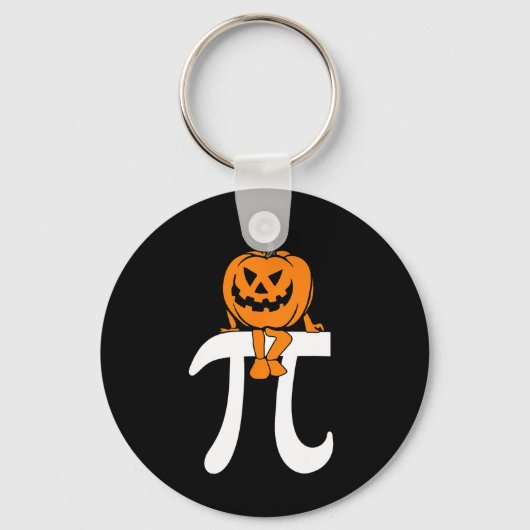 Pumpkin Pie Wiskunde Funny Halloween Thanksgiving  Sleutelhanger (Voorkant)