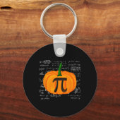 Pumpkin Pie Wiskunde Funny Halloween Thanksgiving  Sleutelhanger (Voorkant)