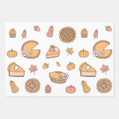 Pumpkin Pie Wrapping Paper Sheets (Voorkant)