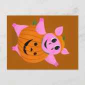 Pumpkin Pig Briefkaart (Voorkant)