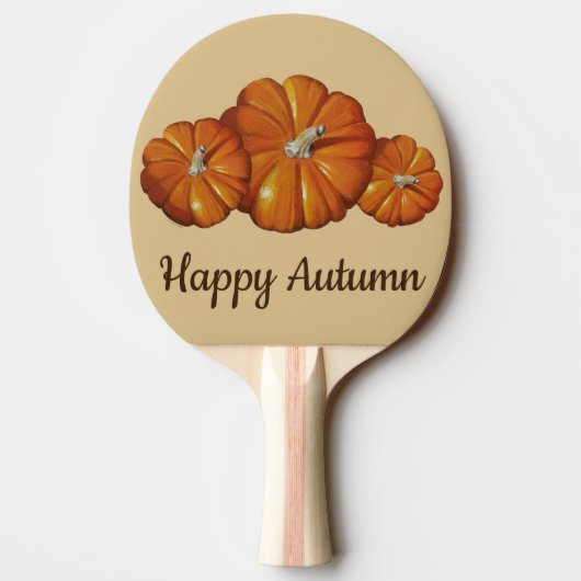 Pumpkin Ping Pong Paddle Tafeltennisbatje (Achterkant)