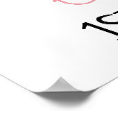 Pumpkin Pink Floral 1st Birthday Welcome Sign Poster (Hoek)