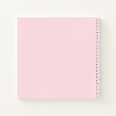 Pumpkin Pink Floral Baby Girl Showboek Notitieboek (Achterkant)