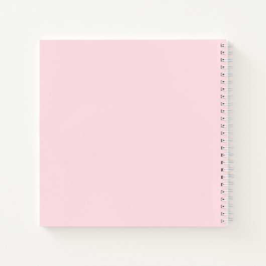 Pumpkin Pink Floral Baby Girl Showboek Notitieboek (Achterkant)