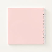 Pumpkin Pink Floral Girl Baby shower Guest Book Notitieboek (Achterkant)