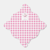 Pumpkin Pink Gingham Plaid Baby Girl Baby shower Bedankdoosjes (Uitgevouwen)