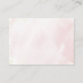 Pumpkin Pink Gold Burgundy Baby Book Request Informatiekaartje (Achterkant)