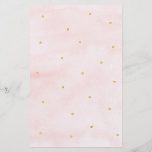 Pumpkin Pink Gold raadt het prijsspel Baby shower (Achterkant)