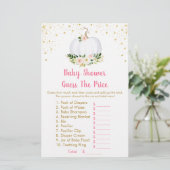 Pumpkin Pink Gold raadt het prijsspel Baby shower (Staand voorkant)