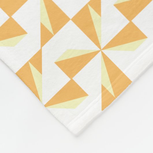 Pumpkin Pinwheels Fleece Deken (Hoek)