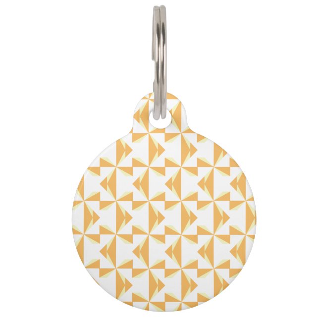 Pumpkin Pinwheels Huisdierpenning (Voorkant)