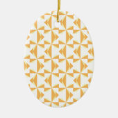 Pumpkin Pinwheels Keramisch Ornament (Voorkant)